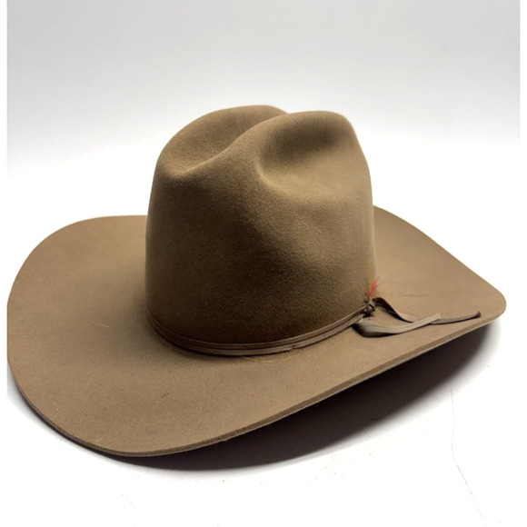 Vintage Stetson 3X Beaver Western Hat Brown Size 7 - Picture 1 of 12